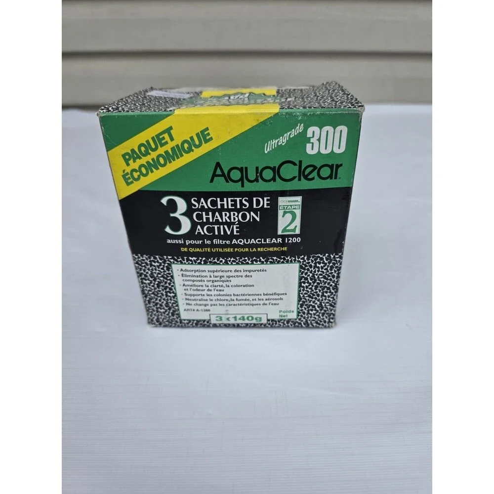 AquaClear 70 Activated Carbon Inserts, Aquarium Filter Replacement Media, 3-P...